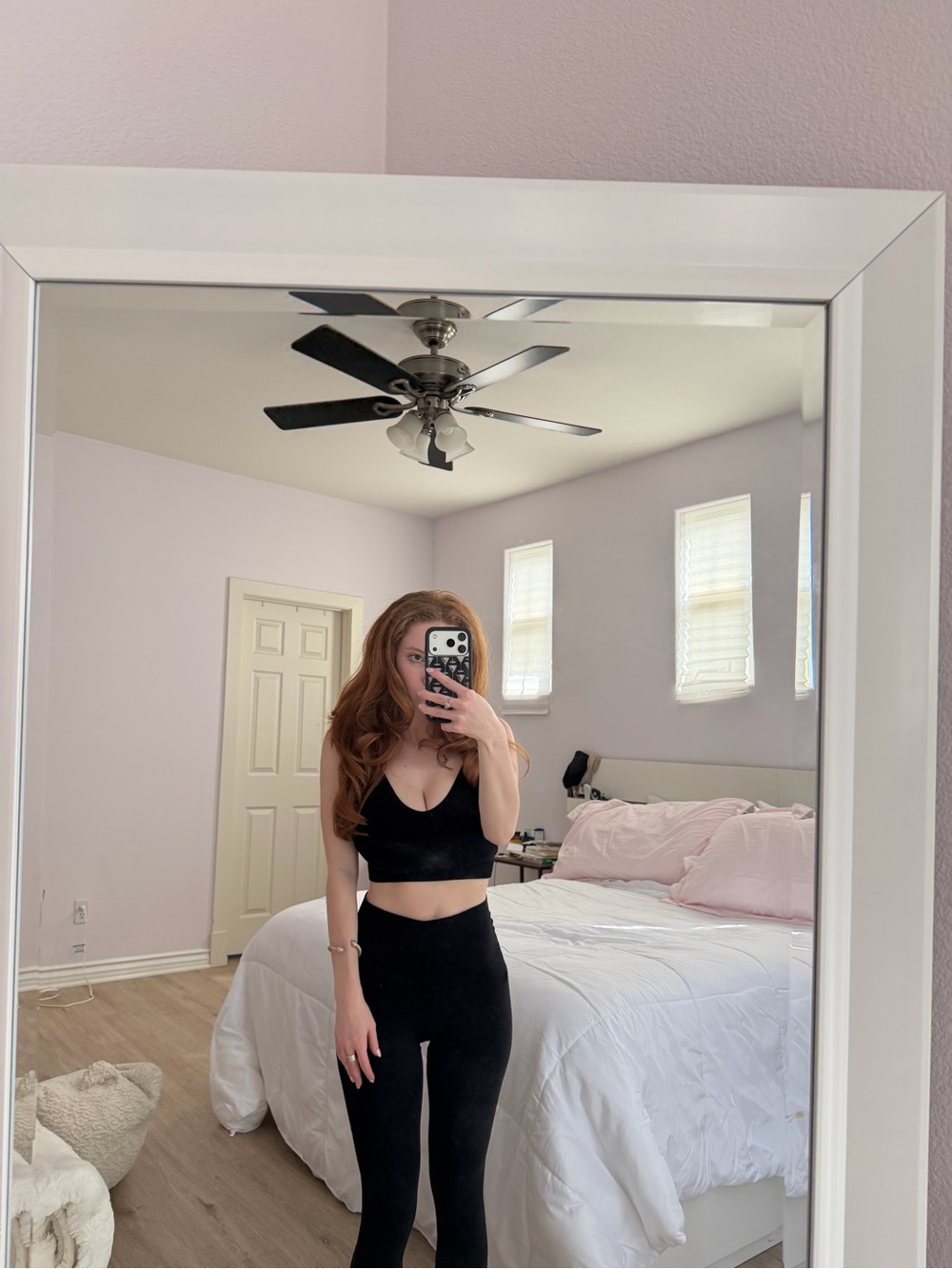 Black Sports Bra with Back Detail